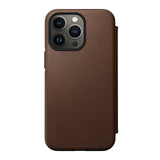 Nomad Modern Leather Folio w/ MagSafe For iPhone 13 Pro - RUSTIC BROWN