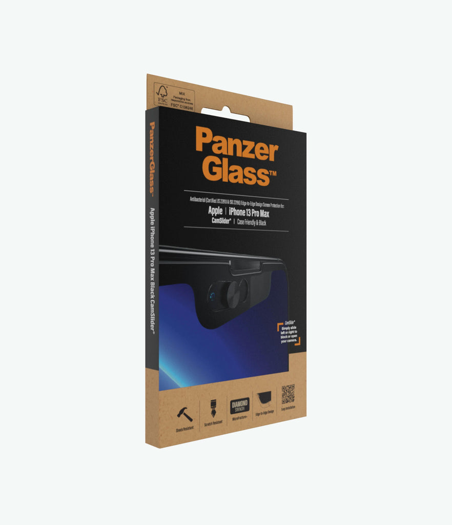 PanzerGlass Screen Guard iPhone 13 Pro Max 6.7 Cam Slider Black Frame