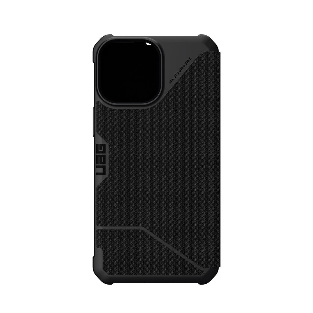 UAG Metropolis Folio Rugged Case iPhone 13 Pro Kevlar Black with FREE SCREEN GUARD