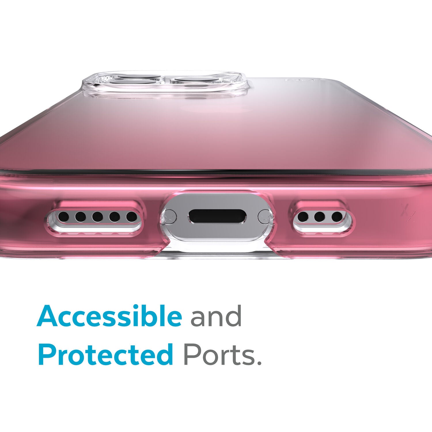 Speck Presidio Ombre Perfect Clear Case iPhone 13 Pro Max 6.7 Vintage Rose