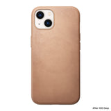 Nomad Modern Leather Case w/ MagSafe For iPhone 13 - NATURAL - Mac Addict