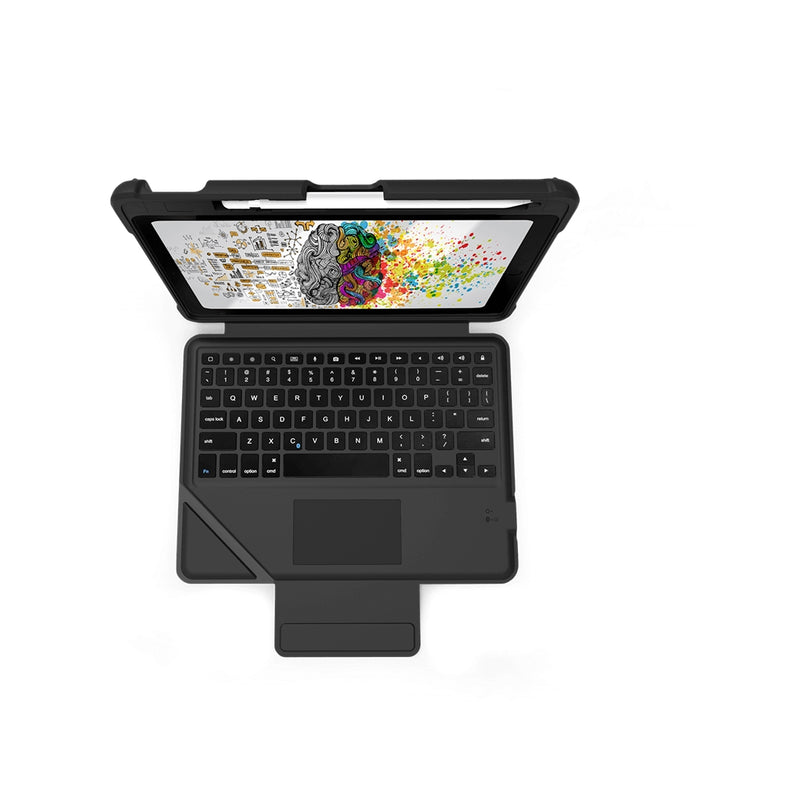 STM Trackpad & Keyboard Bluetooth Rugged Dux Case iPad 10th / 11th 10.9 - Black