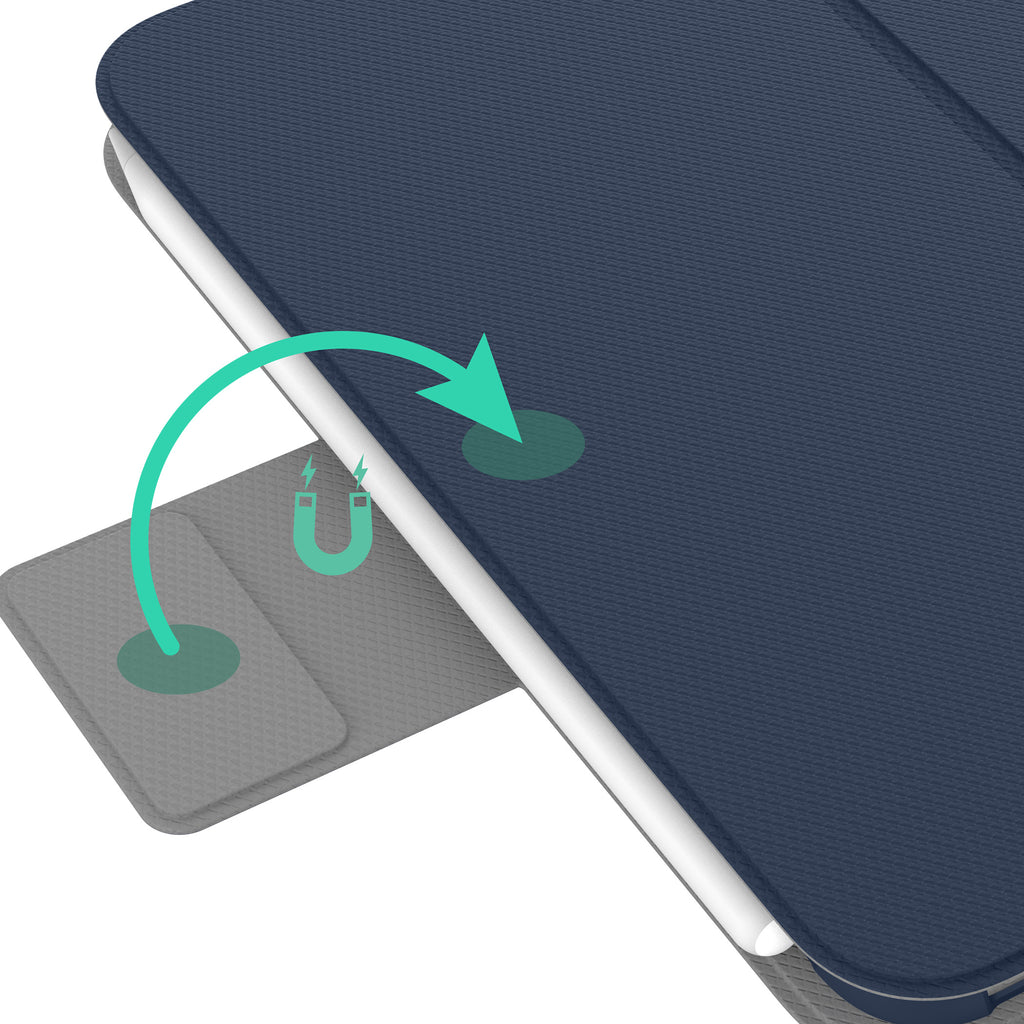 Incipio SureView Folio Protective Case & Magnetic Closure Flap iPad Mini 6 - Navy 8