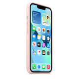 Apple Official Silicone Case with MagSafe for iPhone 13 Standard - Chalk Pink