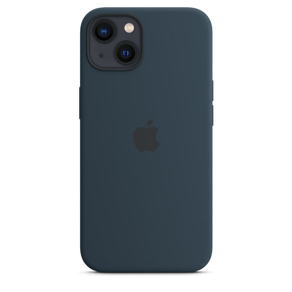 Apple Official Silicone Case with MagSafe for iPhone 13 Standard - Abyss Blue