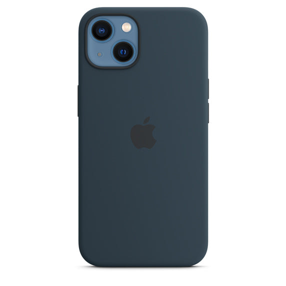 Apple Official Silicone Case with MagSafe for iPhone 13 Standard - Abyss Blue
