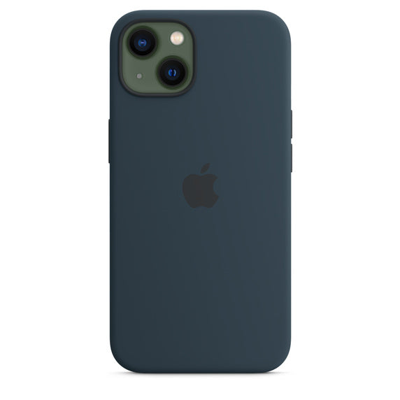 Apple Official Silicone Case with MagSafe for iPhone 13 Standard - Abyss Blue
