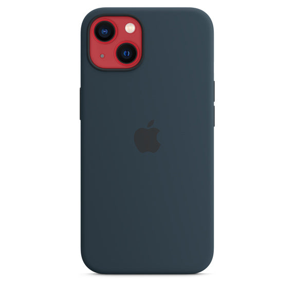 Apple Official Silicone Case with MagSafe for iPhone 13 Standard - Abyss Blue
