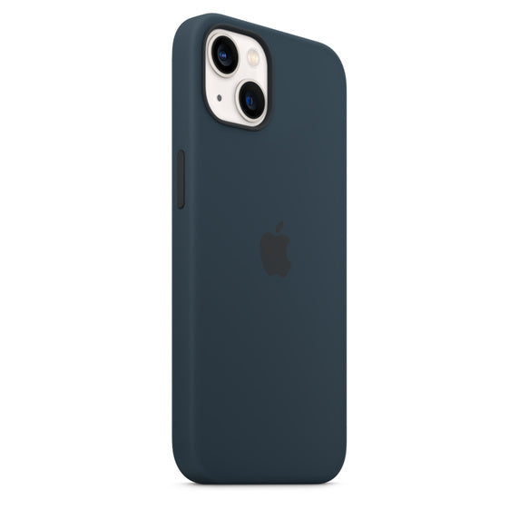 Apple Official Silicone Case with MagSafe for iPhone 13 Standard - Abyss Blue
