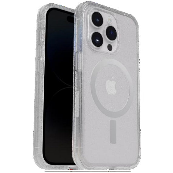 OtterBox Symmetry+ Clear MagSafe iPhone 15 Plus & 14 Plus 6.7 Case Stardust Clear