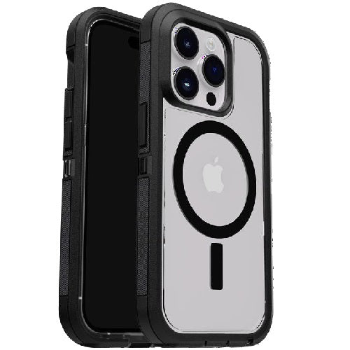 OtterBox Defender XT Clear MagSafe iPhone 15 Standard 6.1 Case Clear/Black