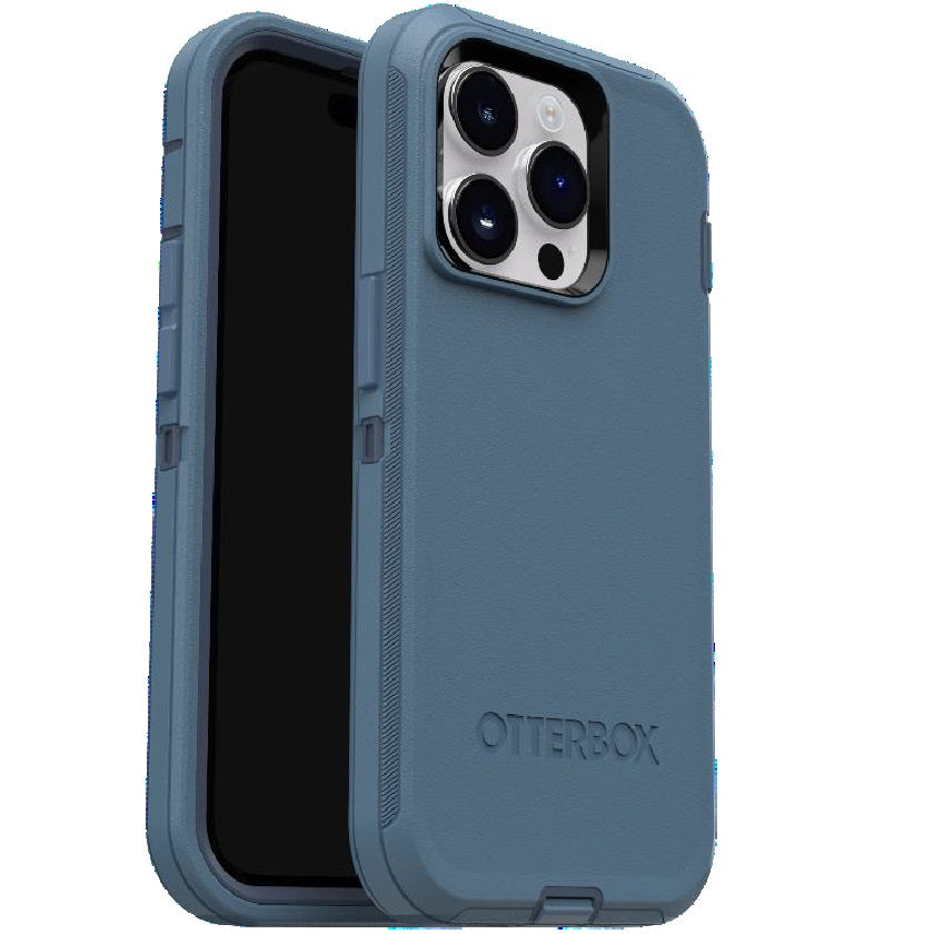 OtterBox Defender iPhone 15 Pro 6.1 Case Baby Blue Jeans