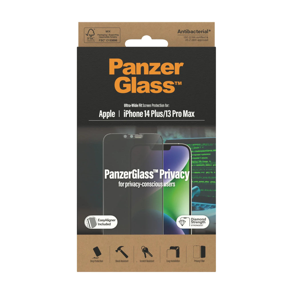 PanzerGlass Screen Guard Privacy iPhone 14 Plus 6.7 & 13 Pro Max