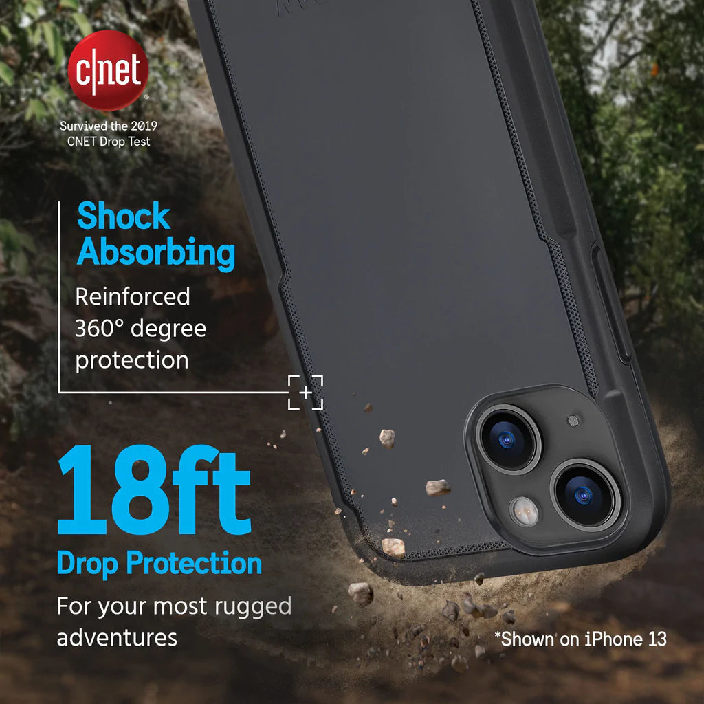 Pelican Voyager MagSafe Case & Belt Clip iPhone 14 Standard 6.1 - Black