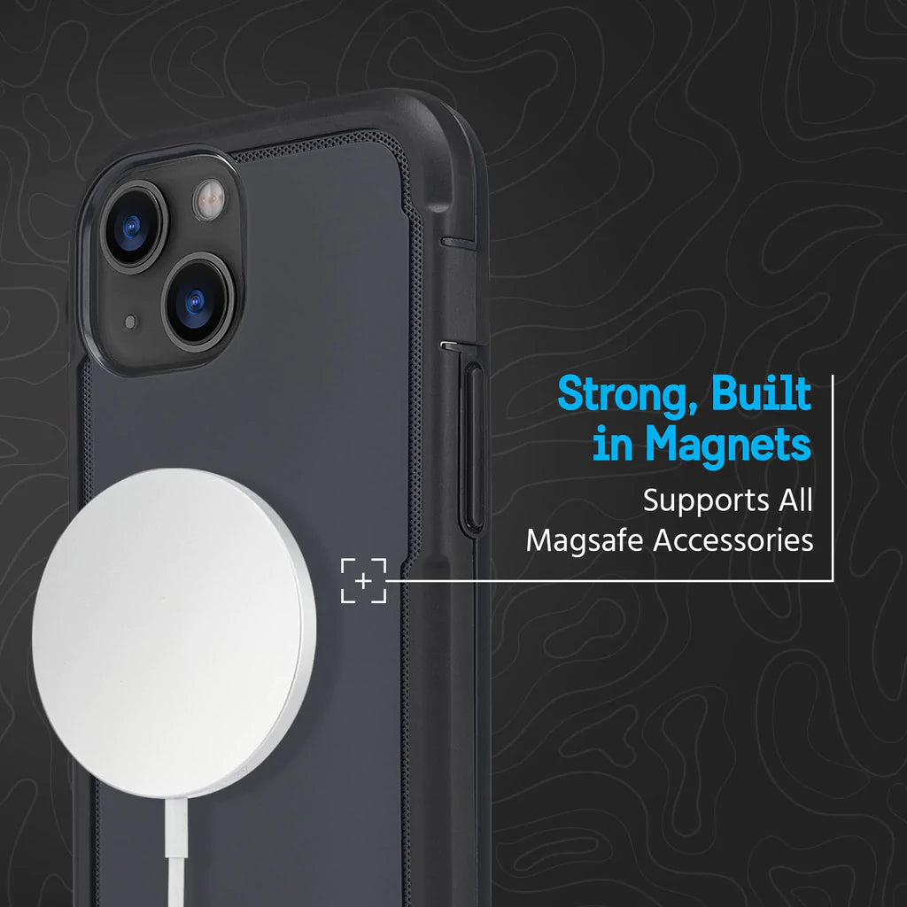 Pelican Voyager MagSafe Case & Belt Clip iPhone 14 Standard 6.1 - Black
