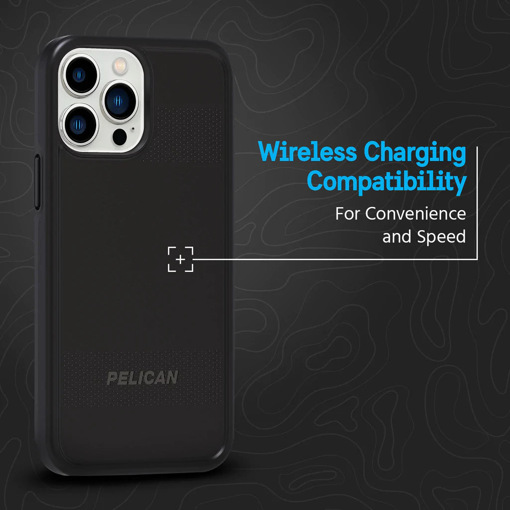 Pelican Protector Rugged Case & MagSafe Built-in iPhone 14 Standard 6.1 - Black