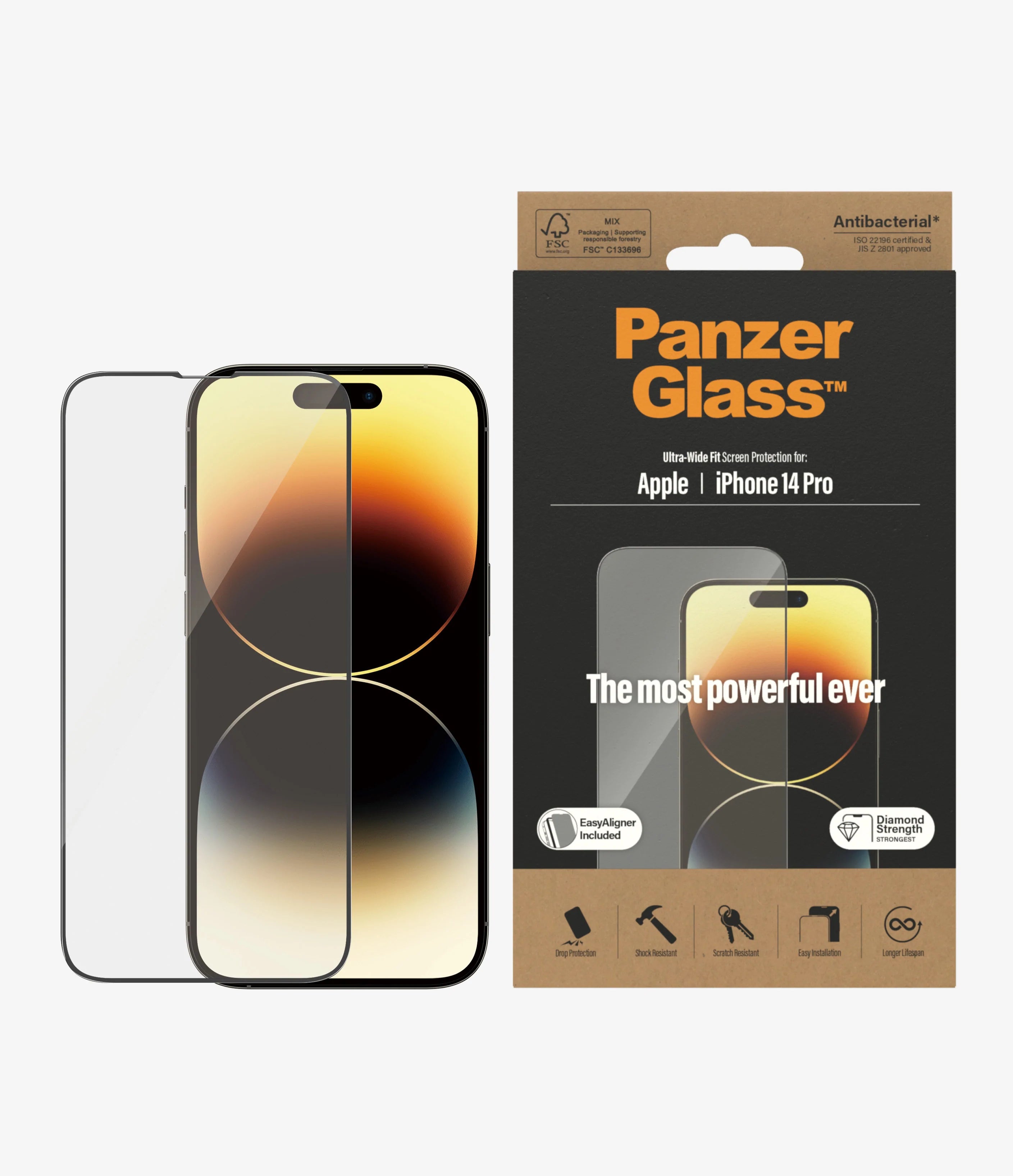PanzerGlass Screen Guard Ultra Wide iPhone 14 Pro 6.1
