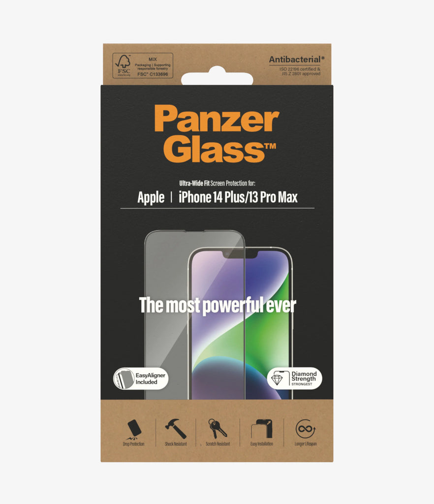 PanzerGlass Screen Guard Ultra Wide iPhone 14 Plus 6.7 & 13 Pro Max