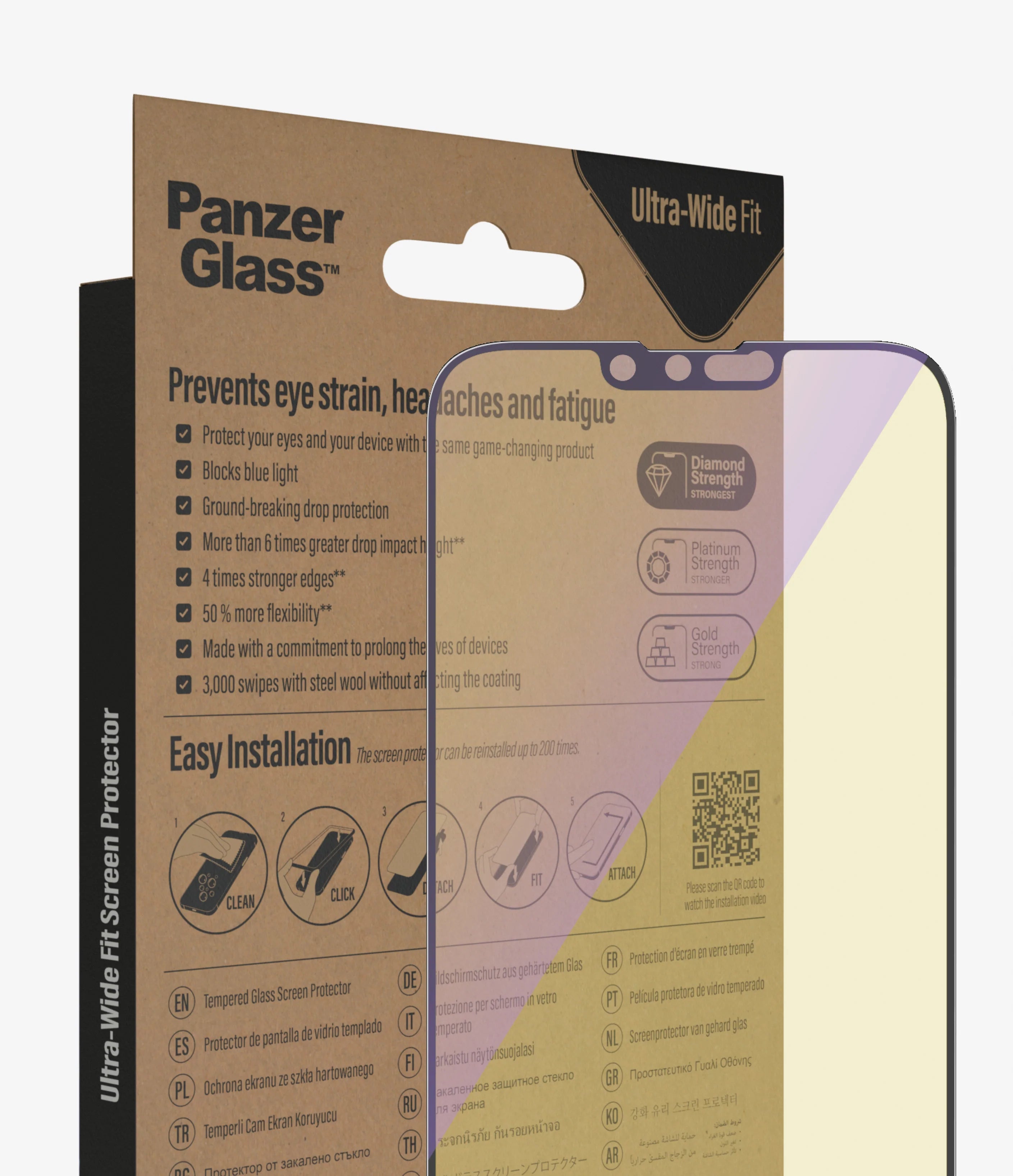 PanzerGlass Screen Guard Anti Bluelight iPhone 14 Plus 6.7 & 13 Pro Max