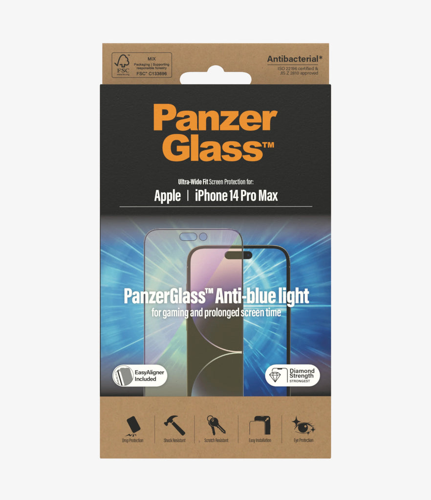 PanzerGlass Screen Guard Anti Bluelight iPhone 14 Pro Max 6.7