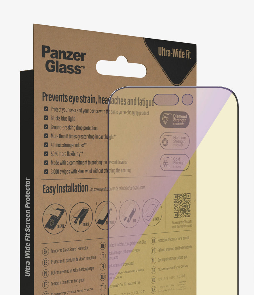 PanzerGlass Screen Guard Anti Bluelight iPhone 14 Pro Max 6.7