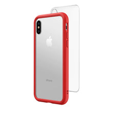 Load image into Gallery viewer, RhinoShield Mod NX Bumper Case &amp; Clear Backplate for iPhone Xs - Red