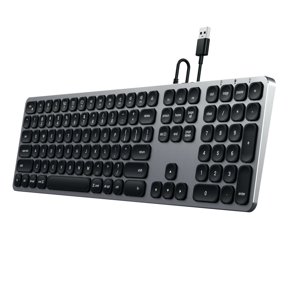 Satechi Aluminium Wired USB-A Keyboard (Grey)