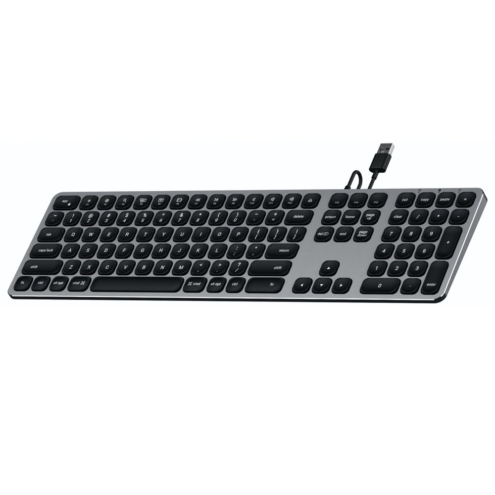Satechi Aluminium Wired USB-A Keyboard (Grey)