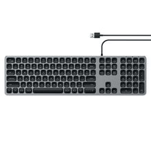 Load image into Gallery viewer, Satechi Aluminium Wired USB-A Keyboard (Grey)