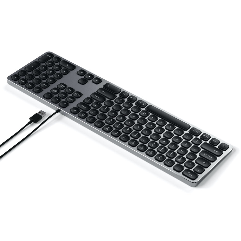 Satechi Aluminium Wired USB-A Keyboard (Grey)