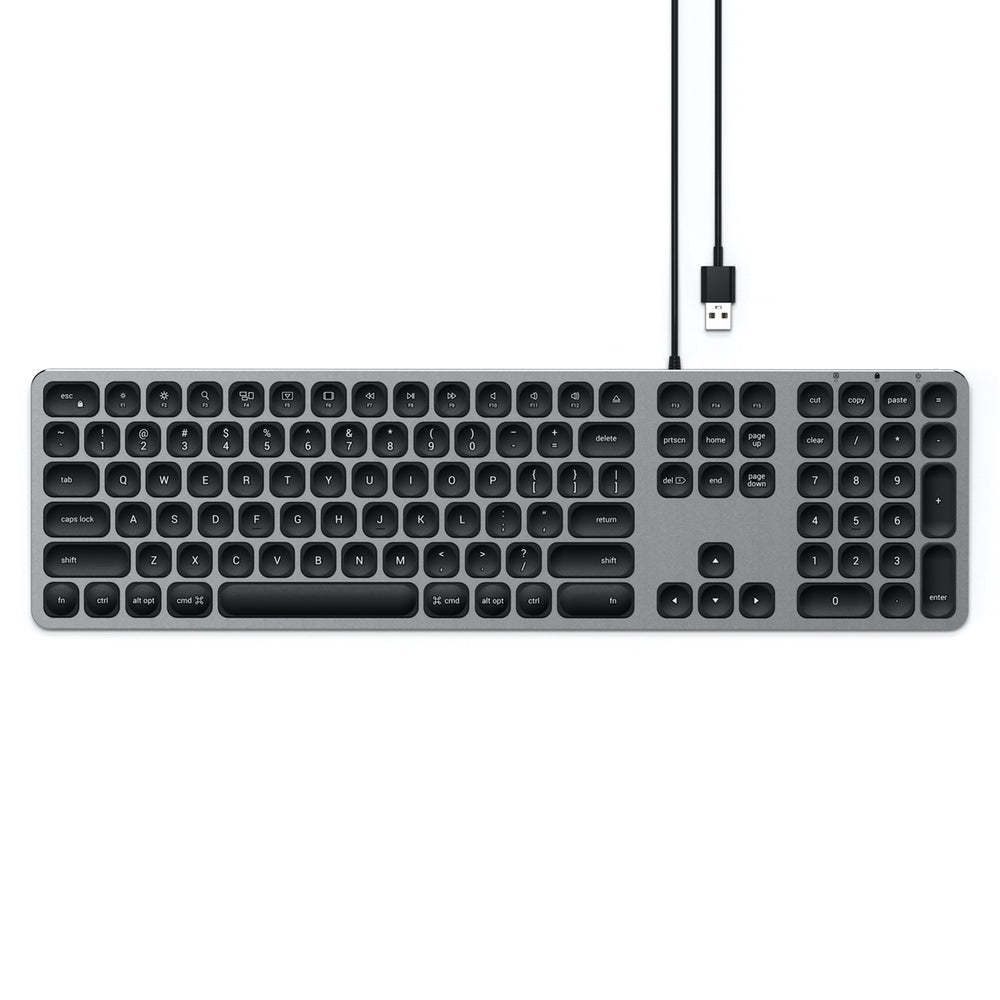 Satechi Aluminium Wired USB-A Keyboard (Grey)