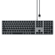 Load image into Gallery viewer, Satechi Aluminium Wired USB-A Keyboard (Grey)