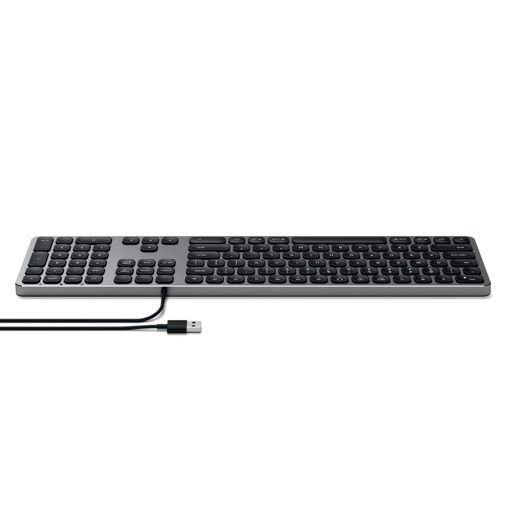 Satechi Aluminium Wired USB-A Keyboard (Grey)