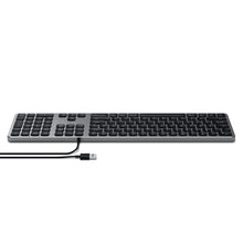 Load image into Gallery viewer, Satechi Aluminium Wired USB-A Keyboard (Grey)