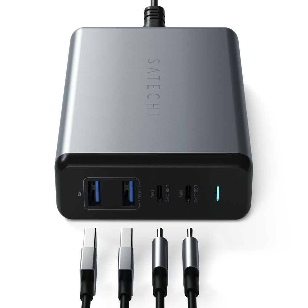 Satechi 108W Pro USB-C PD Desktop Charger (Space Grey)