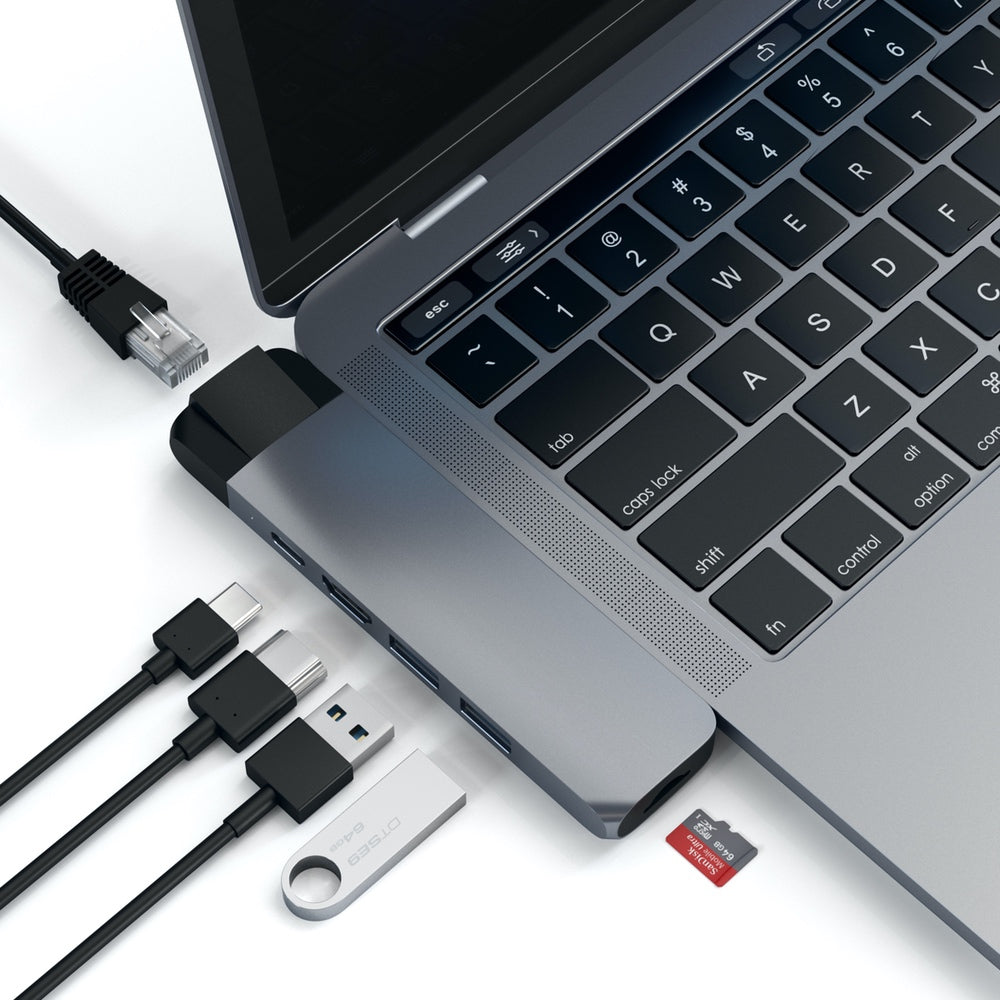 Satechi USB-C Pro Hub with Ethernet & 4K HDMI - Space Grey