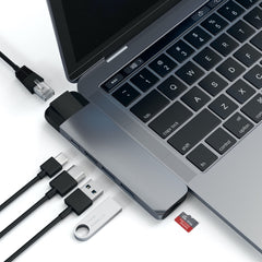 Satechi USB-C Pro Hub with Ethernet & 4K HDMI - Space Grey