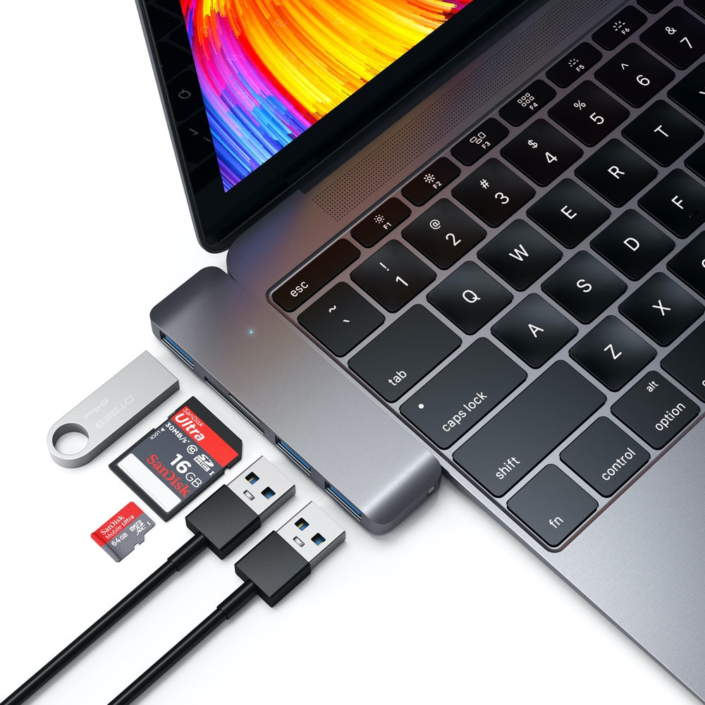 Satechi USB-C/USB 3.0 3-in-1 Combo Hub - Space Grey