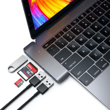 Load image into Gallery viewer, Satechi USB-C/USB 3.0 3-in-1 Combo Hub - Space Grey