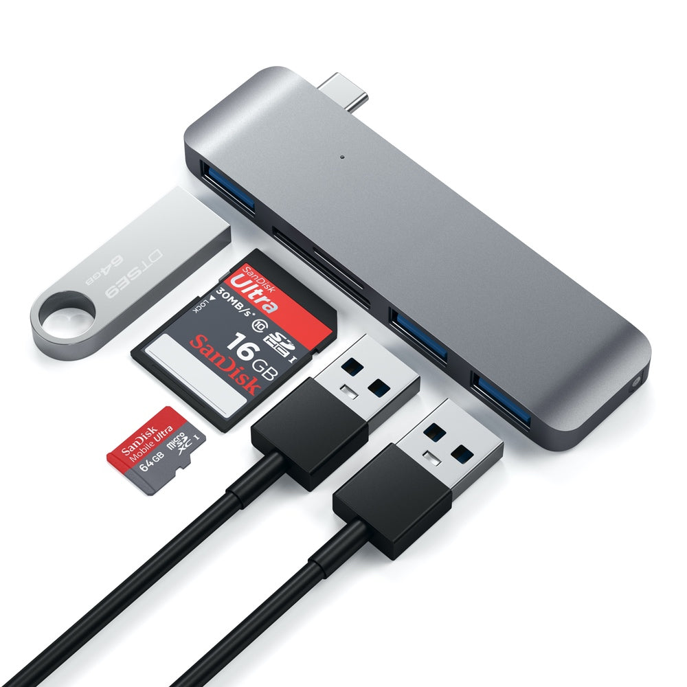 Satechi USB-C/USB 3.0 3-in-1 Combo Hub - Space Grey