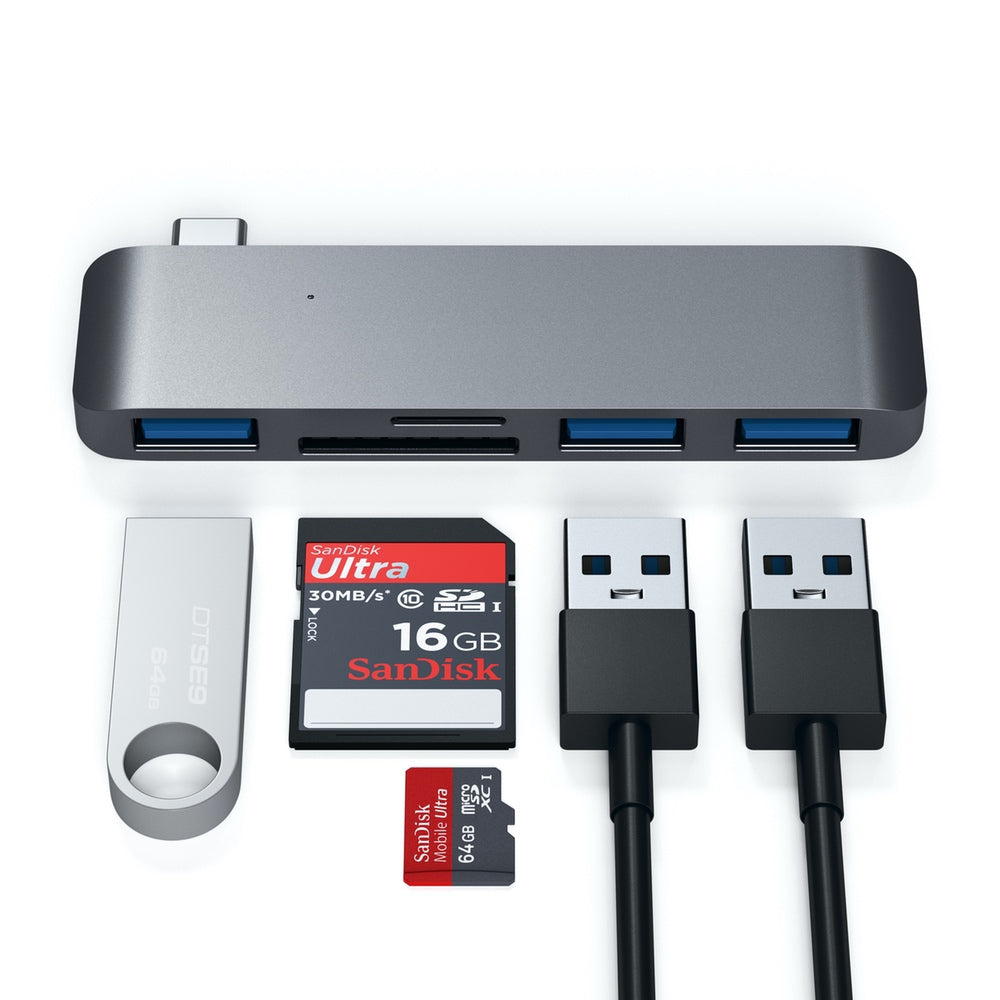 Satechi USB-C/USB 3.0 3-in-1 Combo Hub - Space Grey