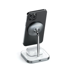 Satechi Magnetic 2-in-1 Wireless Charging Stand (Space Grey)