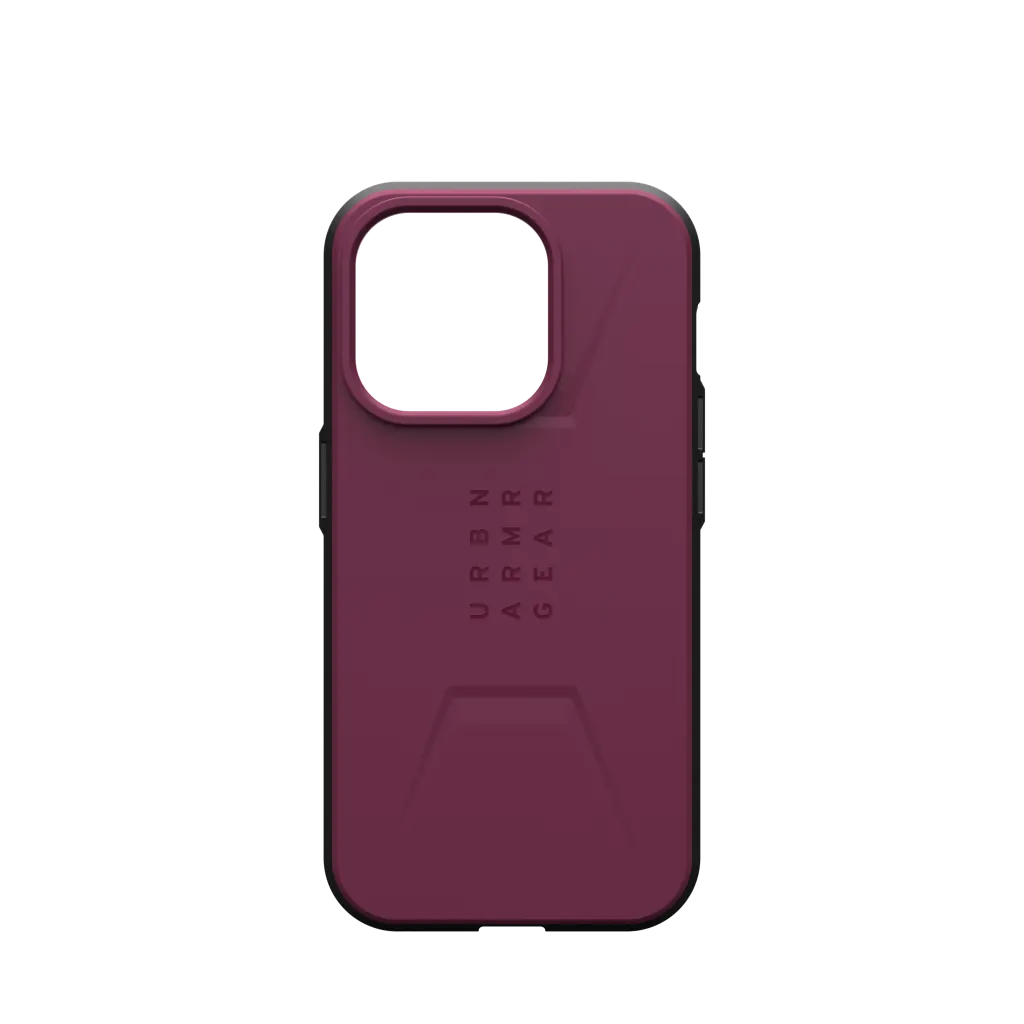 UAG Civilian MagSafe Rugged Slim Case iPhone 15 Pro Max 6.7 Bordeaux