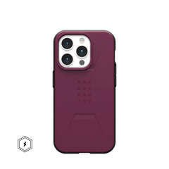 UAG Civilian MagSafe Rugged Slim Case iPhone 15 Pro Max 6.7 Bordeaux