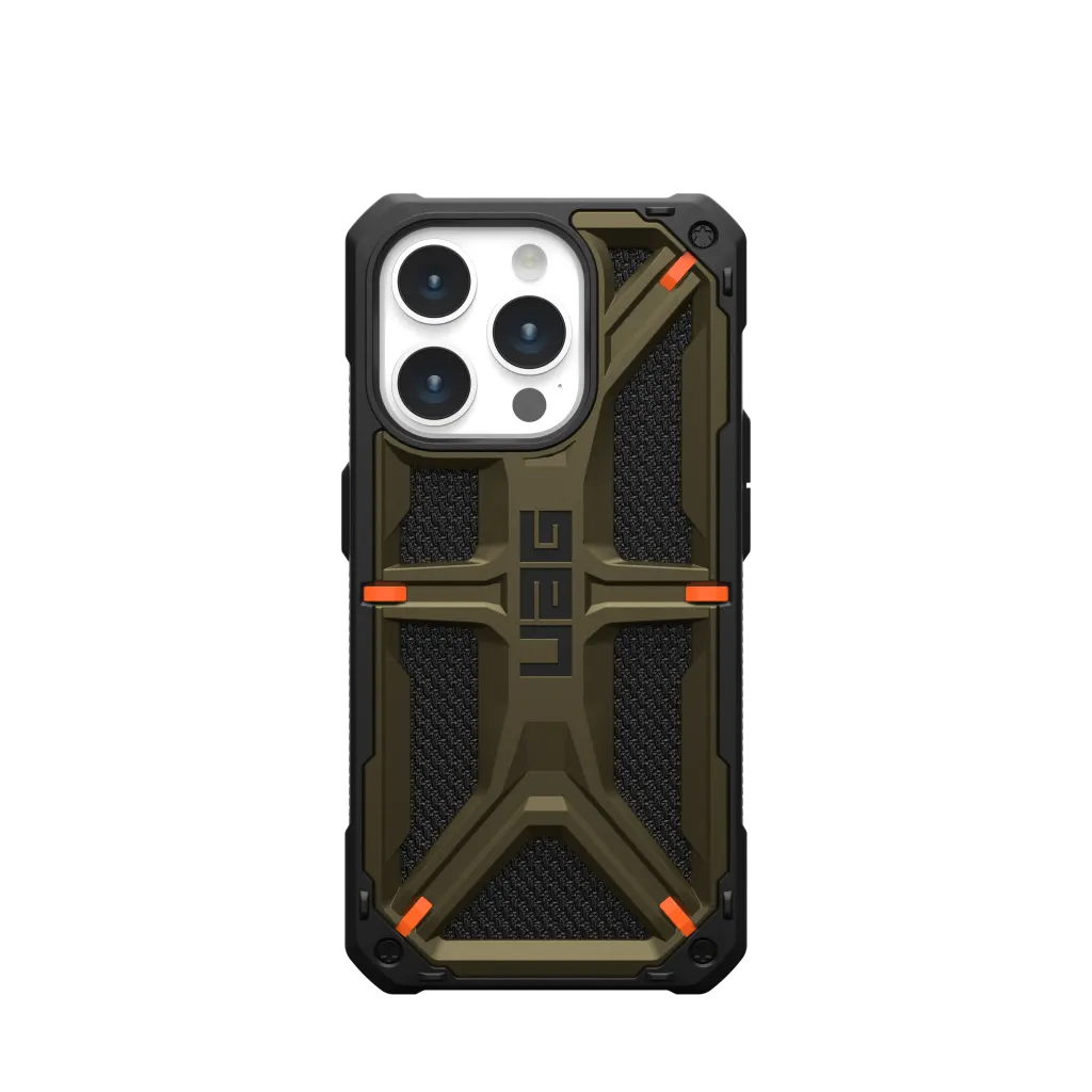 UAG Monarch Rugged Tough Case iPhone 15 Pro Max 6.7 Kevlar Green