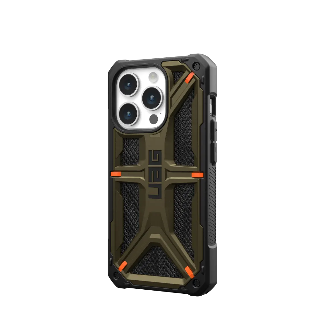 UAG Monarch Rugged Tough Case iPhone 15 Pro Max 6.7 Kevlar Green
