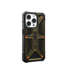 Load image into Gallery viewer, UAG Monarch Rugged Tough Case iPhone 15 Pro Max 6.7 Kevlar Green