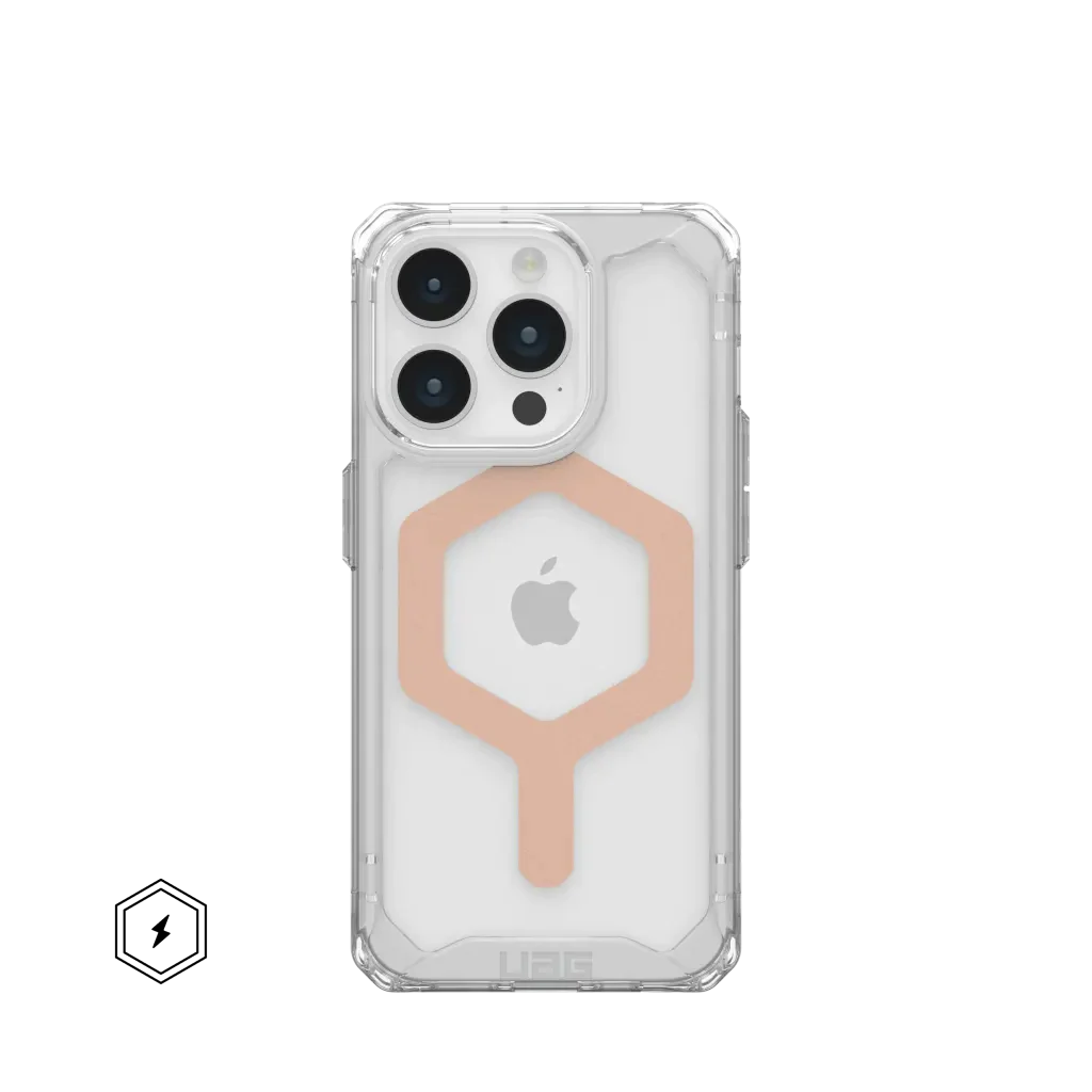 UAG Plyo Clear & MagSafe Case iPhone 15 Pro Max 6.7 Ice Rose Gold