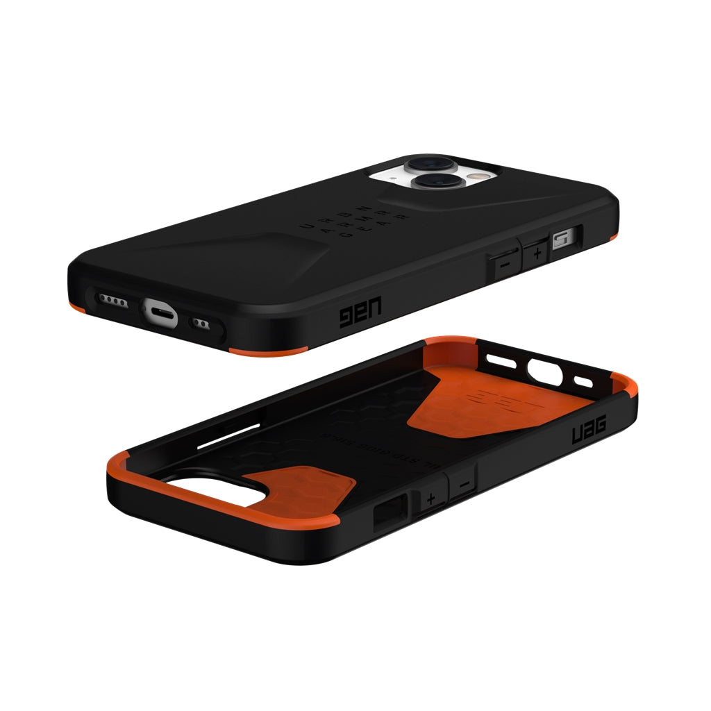 UAG Civilian Rugged Slim Case iPhone 14 Plus 6.7 Black