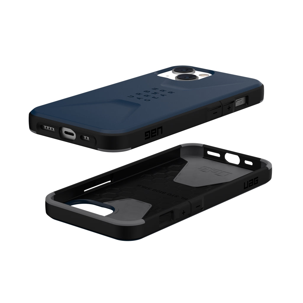 UAG Civilian Rugged Slim Case iPhone 14 Plus 6.7 Mallard Blue